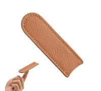 Cast Iron Handle Cover - First Layer Cowhide 10.5x3.5cm | Anti-Scalding Leather Handle Holders | Heat Resistant Handles Sleeve Extra Thick Cast Iron Skillet Handles Covers For Safe Cooking & Pan Handl