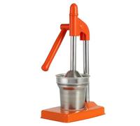 Cast Iron Juicer Hand Press, Efficient Cast Iron Manual Juicer, Stainless Steel Manual Juicers Hand Press, With Non-skid Cup Baseeffort Saving Lever, Home And Kitchen Essentials (Orange)