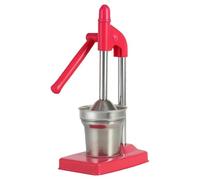Cast Iron Juicer Hand Press, Efficient Cast Iron Manual Juicer, Stainless Steel Manual Juicers Hand Press, With Non-skid Cup Baseeffort Saving Lever, Home And Kitchen Essentials (Red)