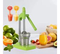 Cast Iron Juicer Hand Press, Heavy Duty Countertop Lime Citrus Crush Machine, Manual Juicer Stainless Steel Squeezer, Home and Kitchen, Easy to Clean for Oranges Lemons Limes(Green)