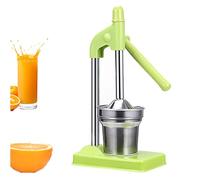 Cast Iron Juicer Hand Press - Manual Juicer Hand Press, Stainless Steel Lemon Squeezer, for Fresh Lemonade Orange Juice, Easy to Clean, Home and Kitchen. (Green)