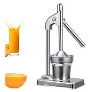 Cast Iron Juicer Hand Press - Manual Juicer Hand Press, Stainless Steel Lemon Squeezer, for Fresh Lemonade Orange Juice, Easy to Clean, Home and Kitchen. (Natural)