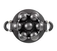 Cast Iron Pan - 7-Cup Non Stick Bakeware Mold for Biscuits Muffins, Cornbread & Scones | Heavy Duty Round Cast Iron Baking Pan for Oven, Grill & Kitchen Cooking, Durable Even Heat Distribution