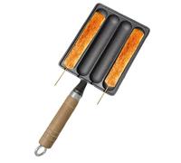 Cast Iron Sausage Cooking Pan Grill Mold Kitchen Cookware