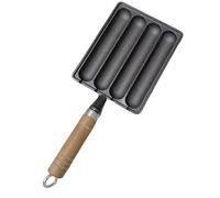 Cast Iron Sausage Pan - Hierro fundido 22 x 16 cm | Rejilla Sausage Pot, Comfortable To Hold Cooking Tool For Induction Cooker Charcoal Stove And Other Stovetops | For Home Kitchen Outdoor Cooking Use
