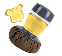 Cast Iron Scrubber - 10×8cm Non-scratch Scrubbing Brush With Oil Distributor | Cast Iron Skillet Scrubber | Thick Silicone Kitchen Oil Manifold For Restaurant Barbecue Outdoor Grill Kitchen Baking BBQ