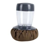 Cast Iron Scrubber, Non-Scratch Scrubbing Brush with Oil Distributor, Skillet Cleaner for Cast Iron, Grill, BBQ, Kitchen, Oven, Stove, Home Cooking