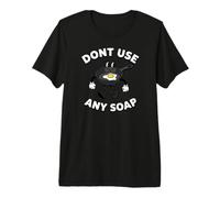 Cast Iron Skillet Funny Dont Use Any Soap Retro Pan Camiseta Premium