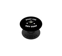 Cast Iron Skillet Funny Dont Use Any Soap Retro Pan PopSockets PopGrip Adhesivo