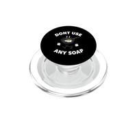 Cast Iron Skillet Funny Dont Use Any Soap Retro Pan PopSockets PopGrip para MagSafe