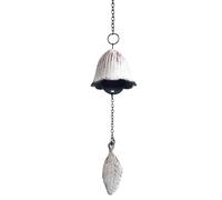 Cast Iron Wind Chimes - 5.5cm Japanese Wind Chime | Retro Hanging Ornament - Single Leaf Bell Iron Metal | Scenic Spot Temple Decoration, Indoor Outdoor Garden Balcony Gift