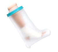 Doact Cast Protector Pierna Impermeable para Niños, Cubierta de Ducha de Yeso Pierna Pie Rodilla Cubierta de Ducha Protección de Vendaje Impermeable para Baño de Ducha Protectores de Piernas Cubi