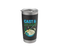 Cast & Release Pesca con mosca Catch Life Trucha Reel Rod Fisherm Vaso térmico de acero inoxidable de doble pared