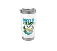 Cast & Release Pesca con mosca Catch Life Trucha Reel Rod Fisherm Vaso térmico de acero inoxidable de doble pared