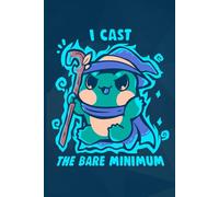 Cast the Bare Minimum Notebook: Cute Frog cover, Blank Lined Journal (College Ruled Paper) 120 Pages for drawing and writing