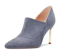 Castamere Mujer Aguja Alto High Heel Puntiaguada Punta Slip-on Pumps de Boda Oficina 8.5 CM Heels Gris 36 EU