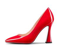 Castamere Mujer Aguja Alto High Heel Puntiaguada Punta Slip-on Pumps Sexy Dress Clásico 10 CM Heels Rojo 42 EU