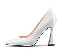 Castamere Mujer Aguja Alto High Heel Puntiaguada Punta Slip-on Pumps Sexy Dress Clásico 10 CM Heels Blanco 38 EU