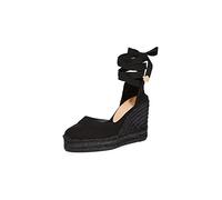 Alpargatas Carina en algodón orgánico, cierre mediante lazada. - Mujer color: Negro talla: 37