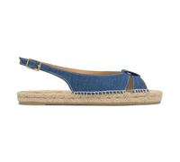 Castañer · Alpargata plana de mujer destalonada PARCA/263 estilo peep-toe en denim - Mujer color: Azul talla: 38