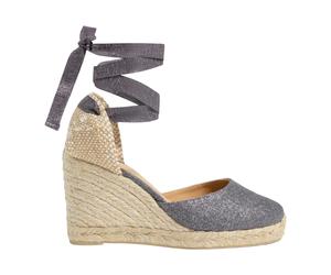 Castañer - Alpargatas Cuña - Carina/8/032 - Shoes - Mujer - Gris - 38 EU -