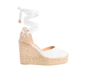 Castañer - Chiara Wedge Espadrilles - Shoes - Mujer - Blanco - 36 EU -