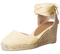 Castañer Cuñas de Esparto para Mujer fabricadas en España Carina/6/001 Ivory - Color - Beige, Talla - 38
