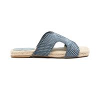 Castañer - Pura Flat Sandal - Shoes - Mujer - Azul - 39 EU -