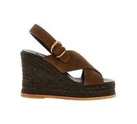 Castañer - Sandalia de cuña con puntera abierta - Shoes - Mujer - Marrón - 40 EU -