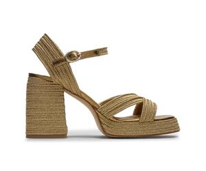 Castañer Sandalias VALLE/142 en acabados trenzados y metalizados. - Mujer color: oro talla: 37