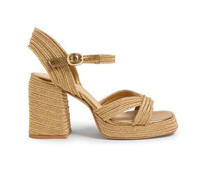 Castañer - Valle/142 10 cm Sandalias - Shoes - Mujer - Amarillo - 36 EU -