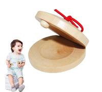 Castanets de madera | Castanets tradicionales españoles | Instrumento de percusión de madera portátil - Accesorio musical para baile flamenco, educación musical y festivales temáticos