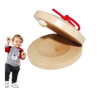 Castañuelas De Madera, Castañuelas De Dedo Para Niños, Seguras Y Livianas, Adecuadas Para Parties Infantiles, Clases De Música,Etc. Entrenando El Motor De Los Dedos De Los Niños Y El Sentido Del Ritmo