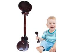 Castañuelas de madera de percusión manual | Castañuelas de mano españolas con cuerda | Clapper musical portátil, ayuda de enseñanza tradicional para jardín de infantes y niños