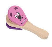 Castañuelas de madera, mini juguete de castañuela, instrumento musical de percusión, aplauso de mano para niños, aprendizaje de ritmo de educación temprana, regalo musical divertido