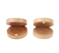 Castañuelas de madera Mtlavishness para dedos, duraderas, hechas de haya y recubiertas con pintura soluble en agua. Ideales para la educación infantil, el ocio familiar y las