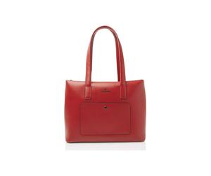 Castelijn & Beerens Dama Bolsa de hombro Piel natural 43 cm Compartimento para el portátil rojo