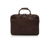 Castelijn & Beerens Verona Maletín Bloqueo RFID Piel natural 43 cm Compartimento para el portátil marrón