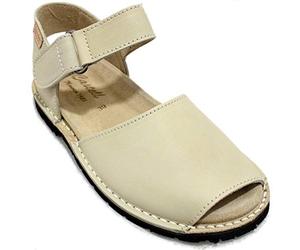 Castell 1062 Rolls - Avarcas Menorquinas para Hombre con Suela Anatómica y Cierre Adhesivo Textil Color Natural - 39, Beige
