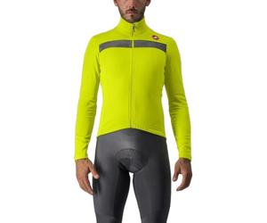 CASTELLI 4518511-383 Puro 3 Jersey FZ Sweatshirt Hombre Electric Lime/Silver Reflex Tamaño M