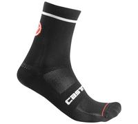 Castelli 4520043 ENTRATA 13 Sock Socks Hombre Black White Tamaño S/M