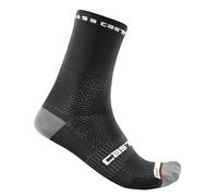 Castelli Rosso Corsa Pro 15 Sock Socks, Hombre, Black White, S