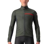 Castelli 4521511 SQUADRA STRETCH JACKET Jacket Hombre MILITARY GREEN/DARK GRAY Tamaño S
