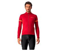 Castelli 4521513 Fondo 2 Jersey FZ T-Shirt Hombre Pro Red/Orange Reflex Tamaño L