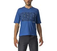 Castelli 4522008 Trail Tech tee T-Shirt Hombre Cobalt Blue/Savile Blue-Silver Tamaño L