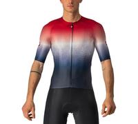 Castelli 4522014 Aero Race 6.0 Jersey T-Shirt Hombre Savile Blue/Pro Red Tamaño L