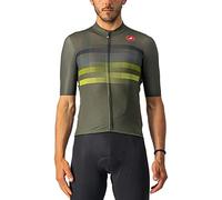 CASTELLI 4522016-075 Endurance Pro - Camiseta de Hombre Military Green/Blue-Sulphur XXL
