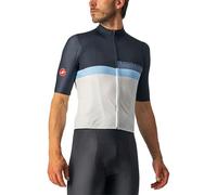 CASTELLI 4522017-414 A Block Jersey para Hombre Savile Blue/China Blue-Light Blue Ivory XL