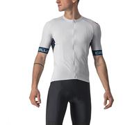 Castelli 4522025 ENTRATA Vi Jersey T-Shirt Hombre Silver Gray/Savile Blue-BLU SK Tamaño XL