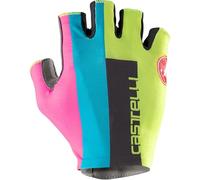 Castelli 4522036 COMPETIZIONE 2 Glove Gloves Unisex Electric Lime/Black-Blue-Magen Tamaño XXL